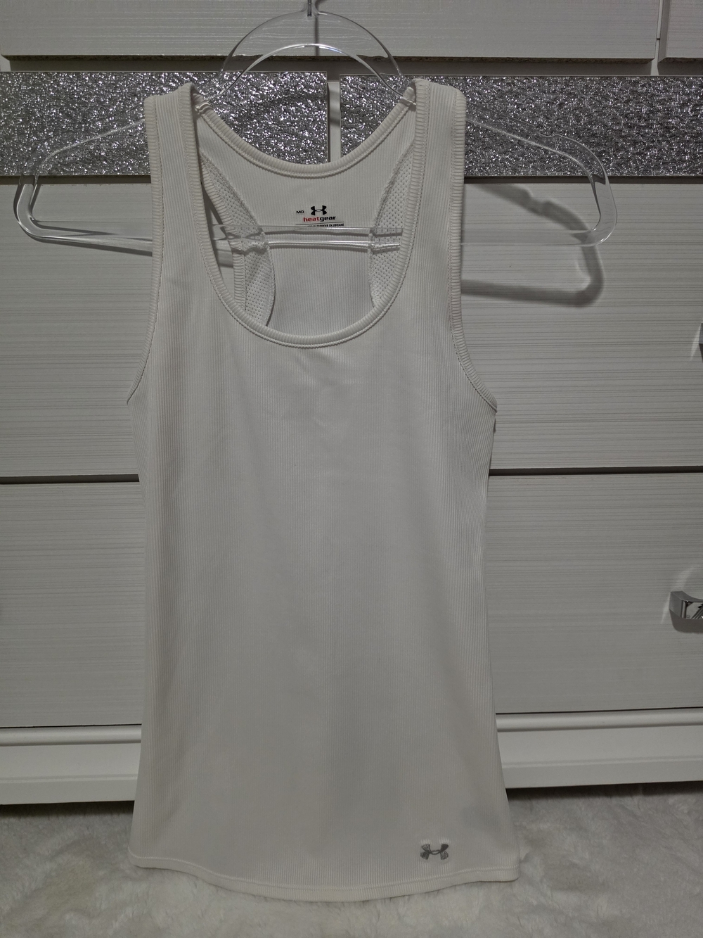 Under Armour Women's White Athletic Racerback Tank